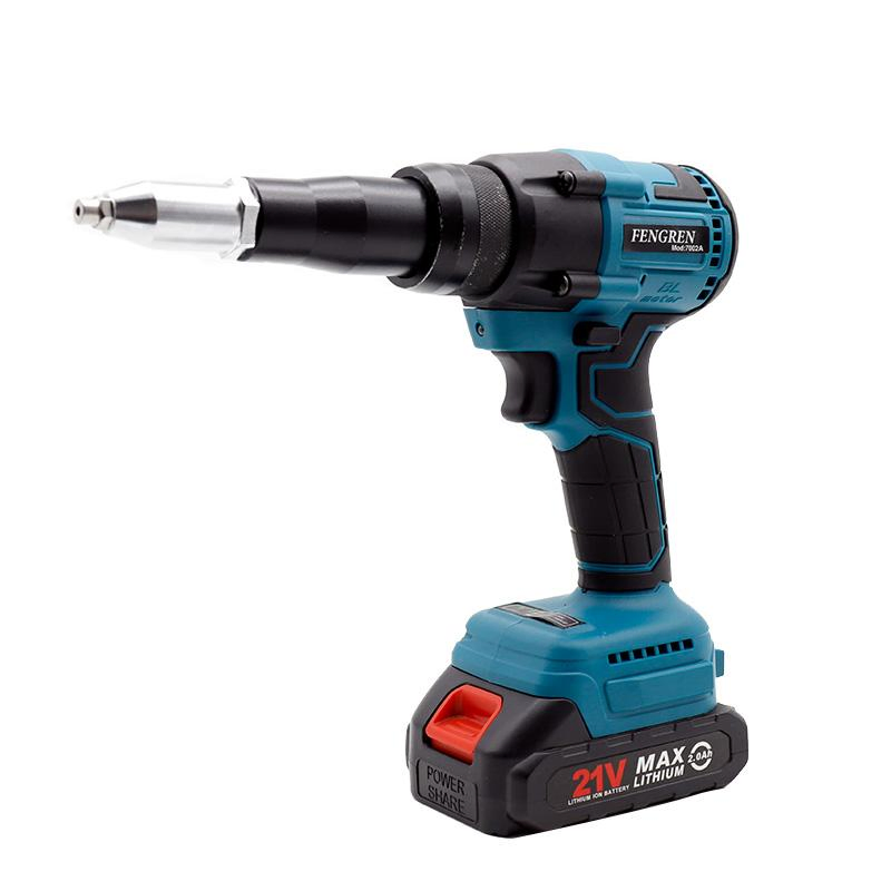 20V Brushless Portable Cordless Electric Blind Rivet Nut Gun Riveting Machine Rivets with Lithium Battery