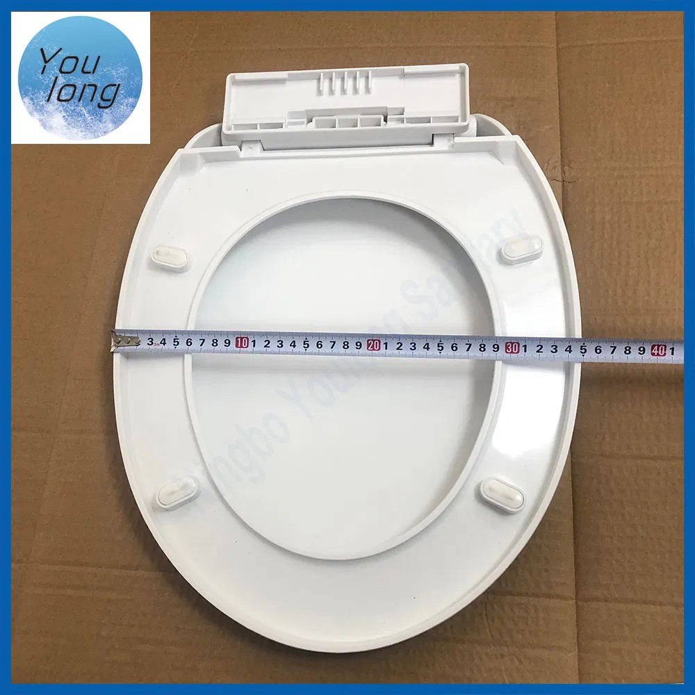 Economical Design Wc Toilet Seat with Plastic Soft Close Hinge Set