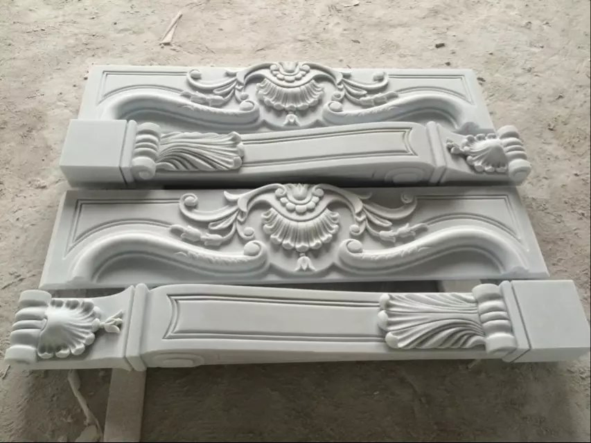 Customized Size Interior Decoration Modern Style Hand Made Carved Marble Fireplace Mantel Design Price