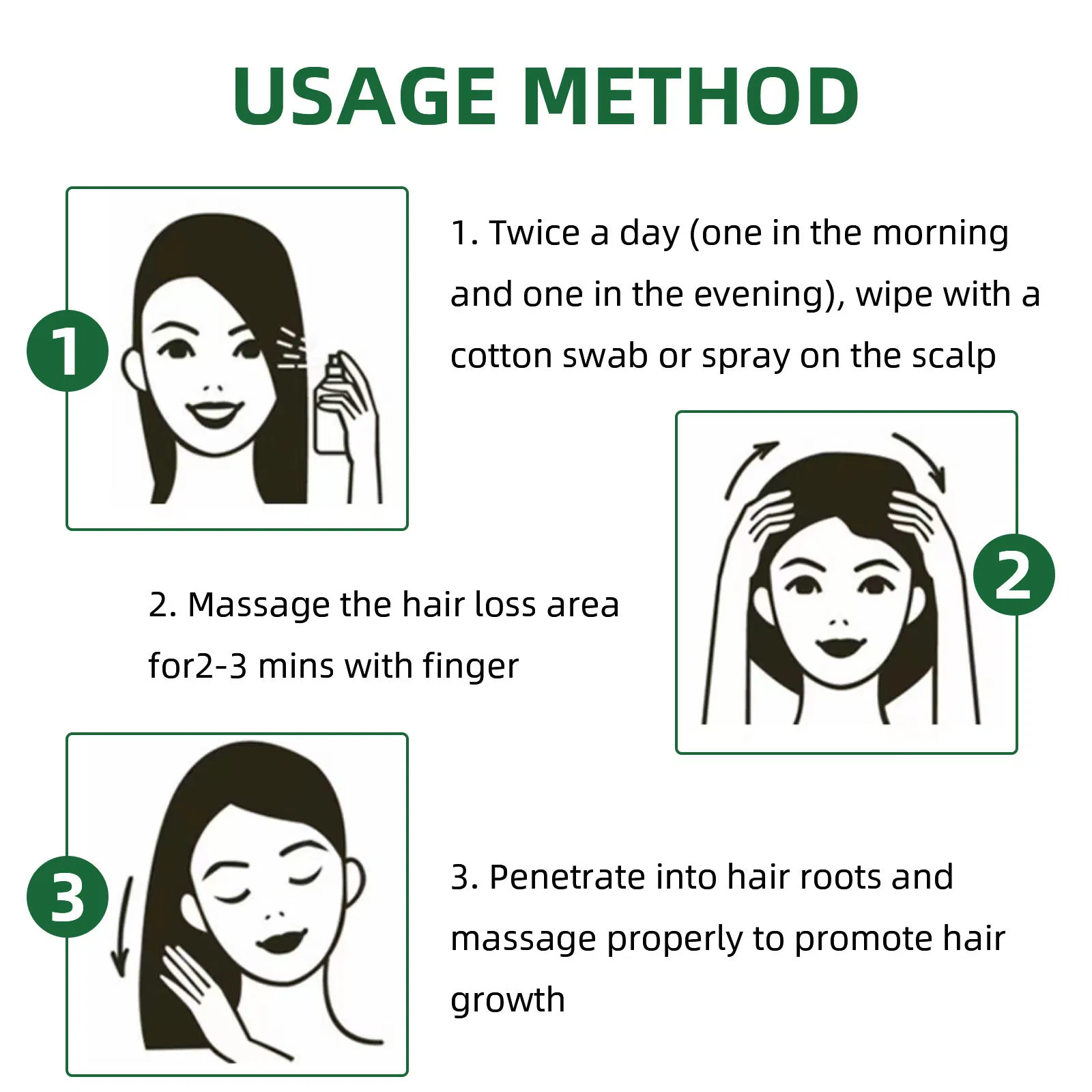 New Arrival Natural Herbals Hair Growth Spray Wholesale Hair Growth Serum Treatment Anti Hair Loss Products
