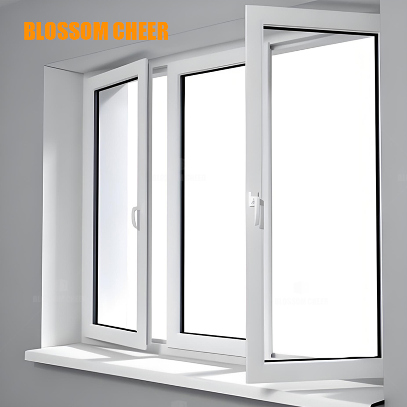 Premium Quality Modern House Soundproof UPVC Double Glazed Casement Glass Window