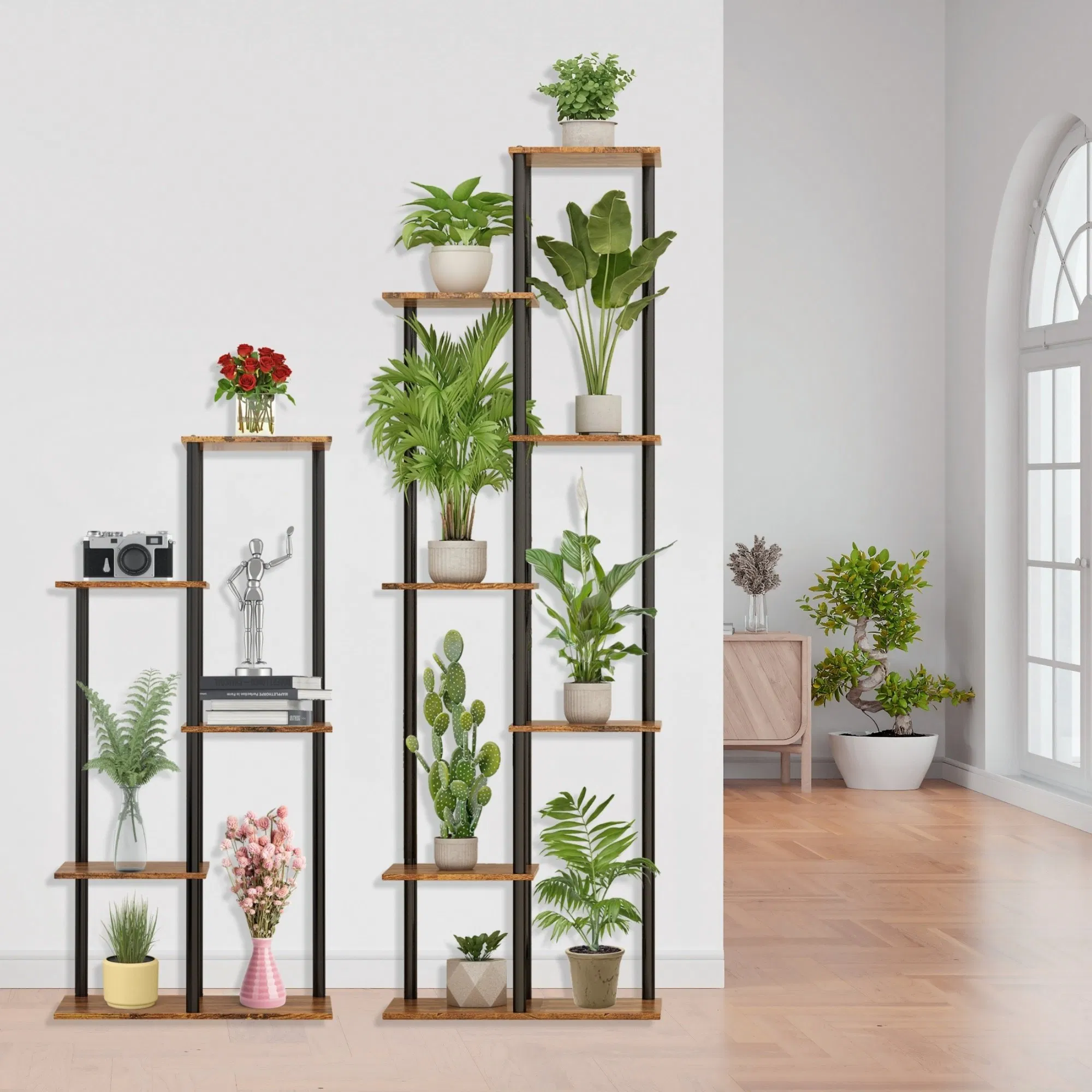 Multiple Applications Storage Rack Easy to Install Multi-Layer Vertical Flower Stand