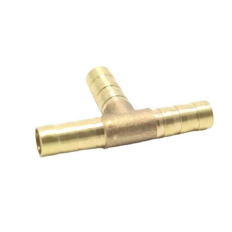Full Casting Brass Fittings for Pipe Connect Hose Barb Fittings 3-Way & Cross General Usage