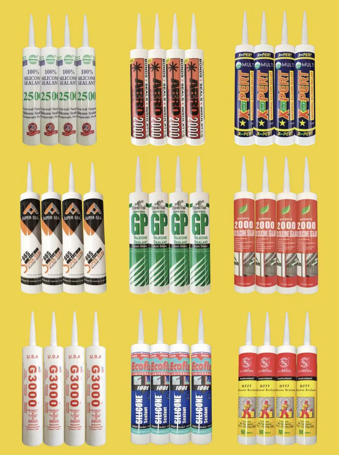 General Purpose Neutral Silicone Sealant Adhesive Glue for Windows