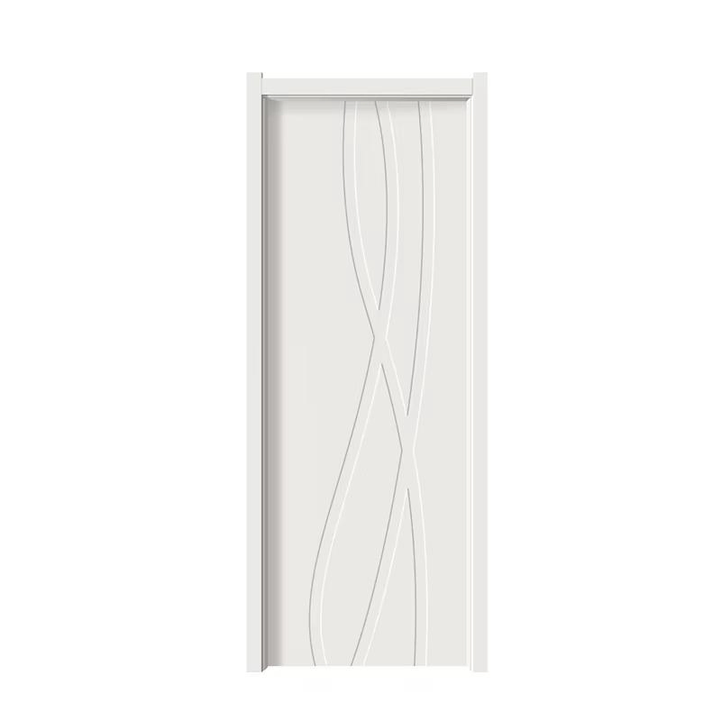 Modern Solid Wood Door for Bedroom Interior Wooden Door with Frame and Accessories