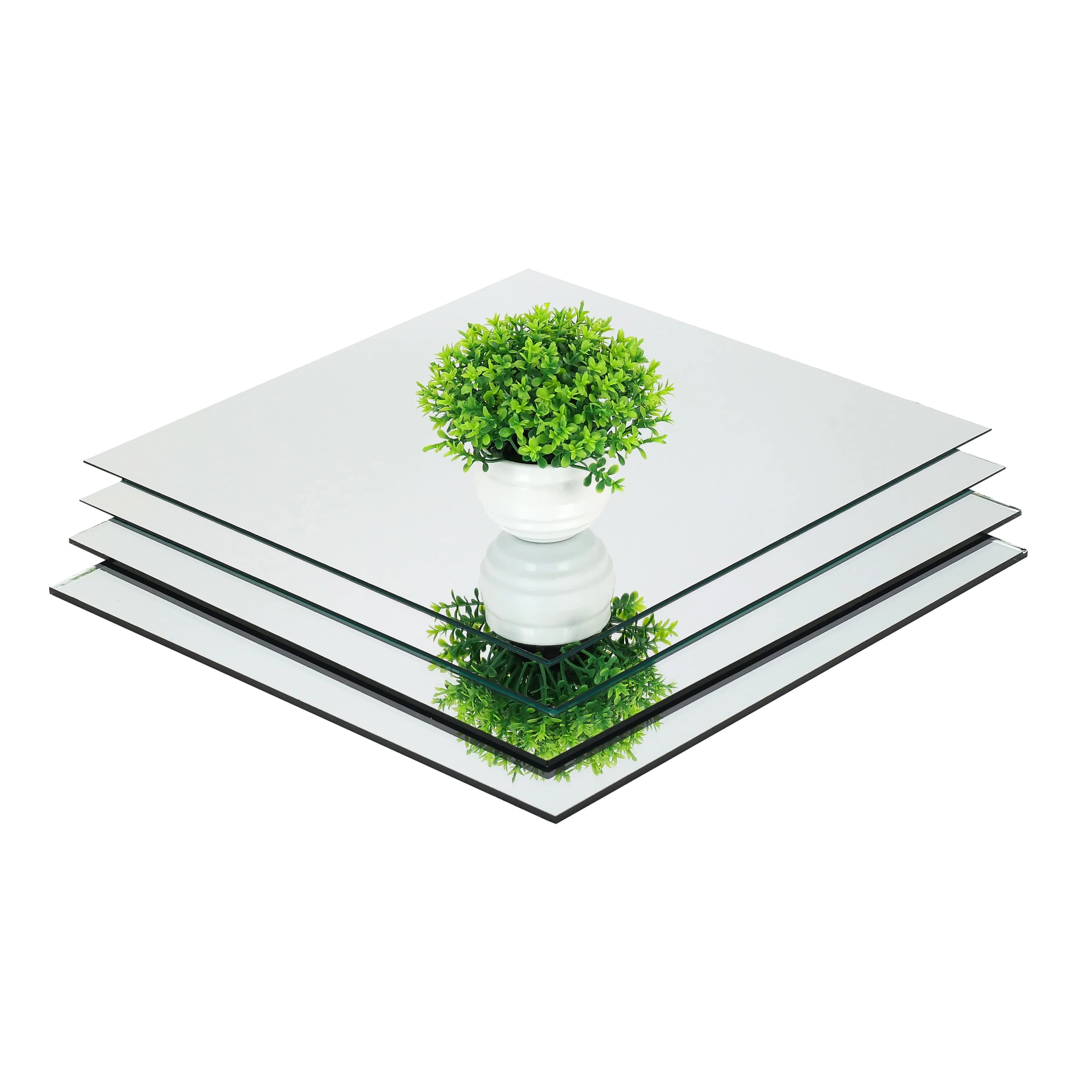 2mm 3mm 4mm 5mm 6mm Single Coated Copper Free Clear Silver Mirror Glass for Bathroom Decorative