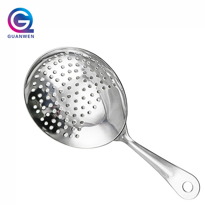 High Quality Bar Tools Stainless Steel Cocktail Strainer Ice Julep Strainer