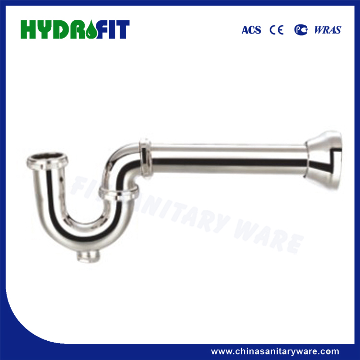 Factory Bathroom Wash Basin Stainless Steel 1 1/2" 1 1/4" Wash Basin P Trap Waste Pipe Shower Siphon (FP3203)