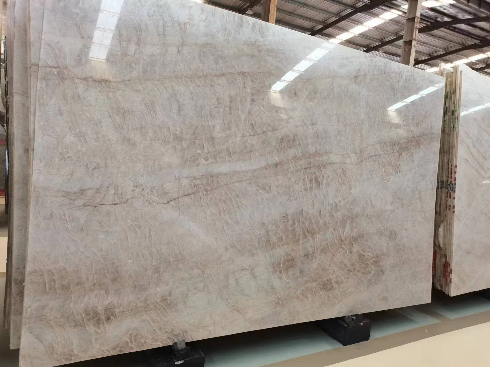 Taj Mahal Nature Quartzite Stone Slab for Stair