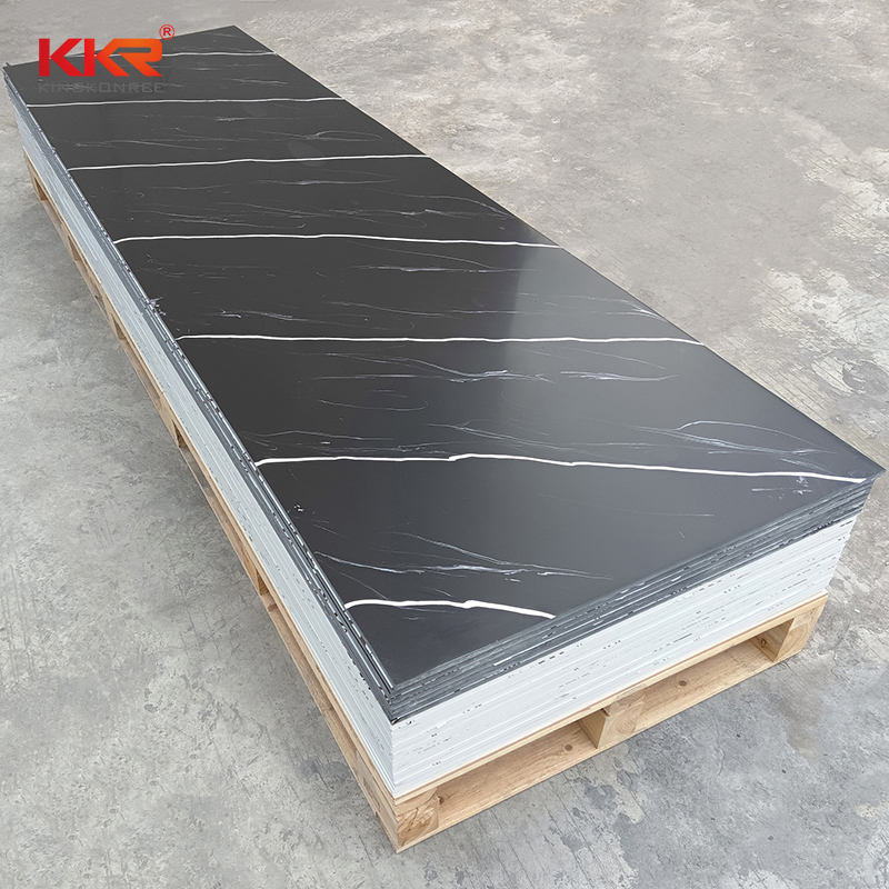 Artifcical Stone Solid Surface Carrara Stone Sheet for Kitchen and Bathroom Countertop