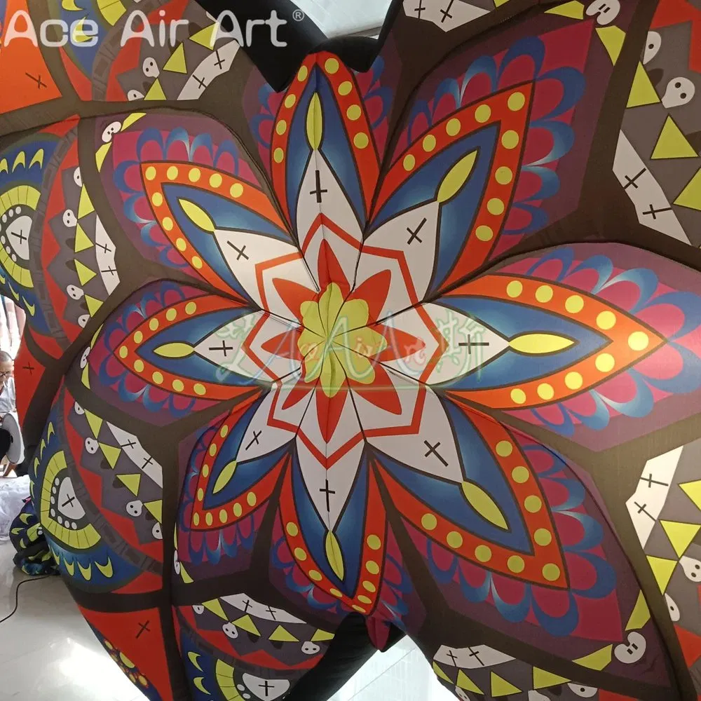 LED Lighted Colorful Inflatable Butterfly Insect with Interior Fan for Outdoor Party Decoration Advertising