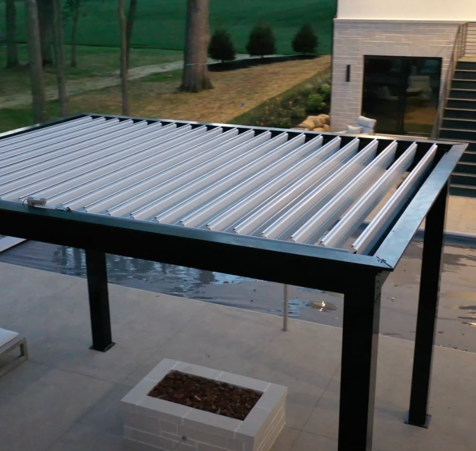 High Quality Automatic Aluminum Pergola with Remote Control and Stylish Finish