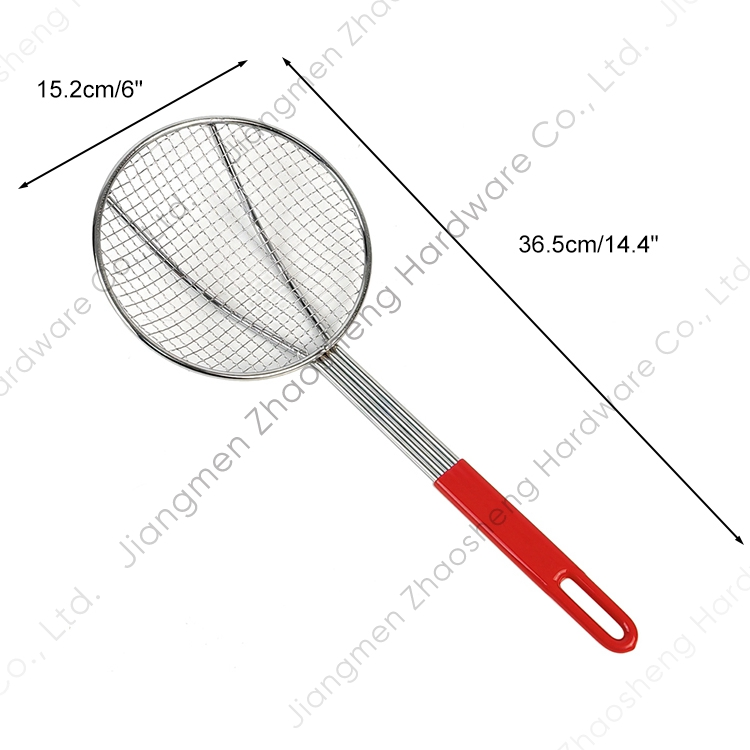 Wire Mesh French Fries Skimmer Round Frying Strainer for Kitchen Cooking