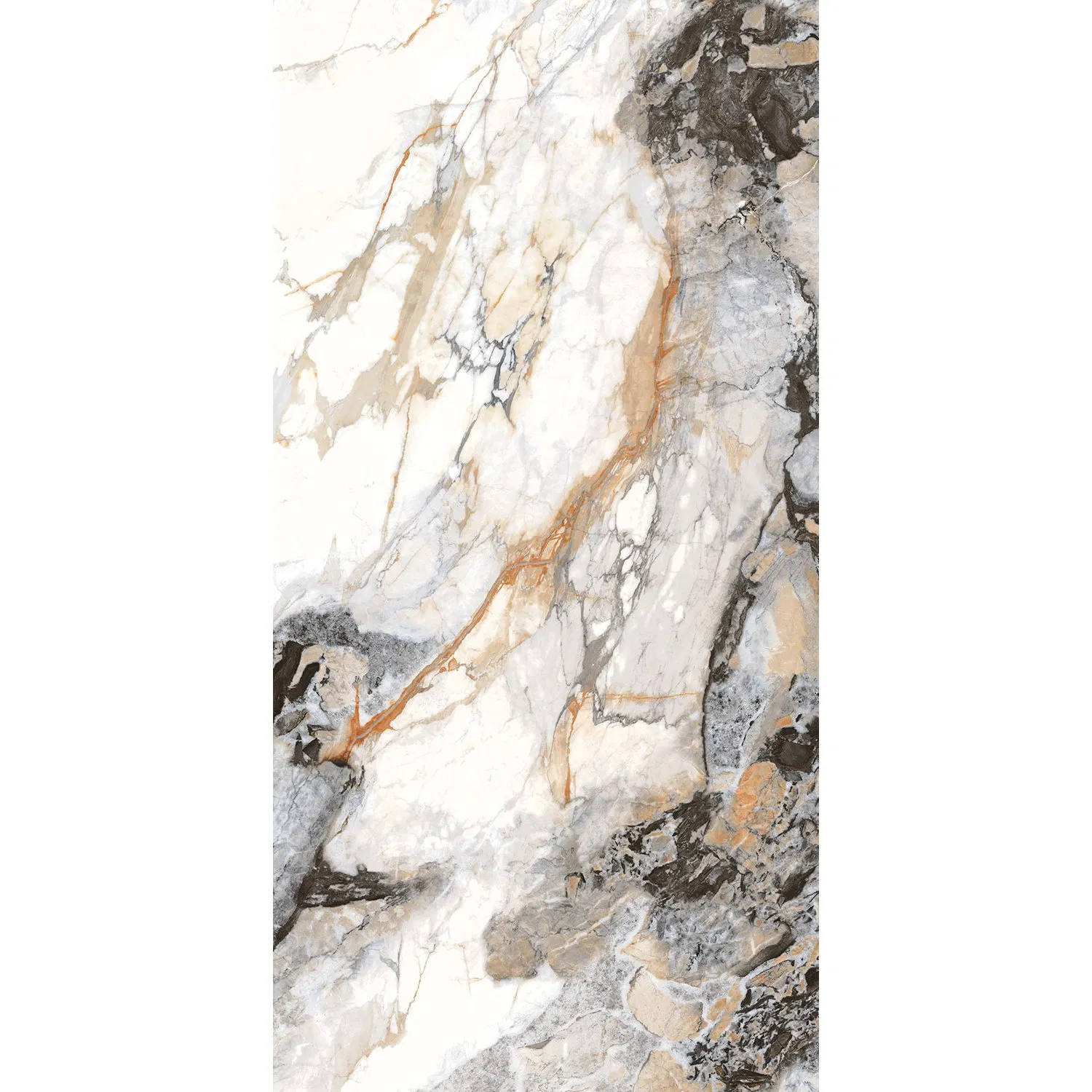 Плитка мраморная глянцевая для пола и стен 600x1200 мм