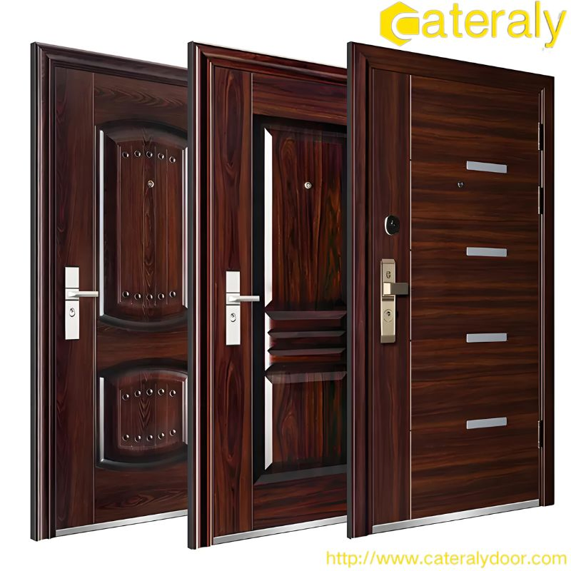 Cateraly Adjustable Hinges Security Door for Enhanced Home Security and Soundproofing with Hardware