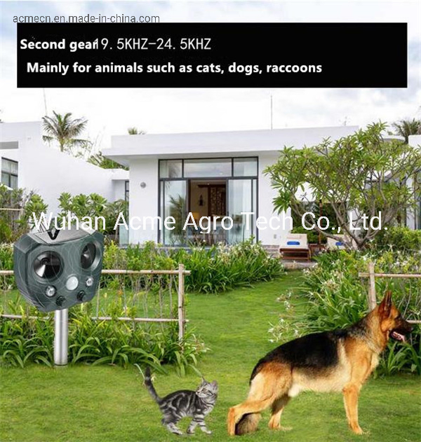 Garden Multifunction Anti Electric Device Motion Detector Repellent Ultrasonic Speaker Bird Dog Cat Bark Control