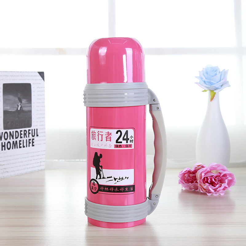1200ml Stainless Steel Double Layer Travel Water Pot of Students