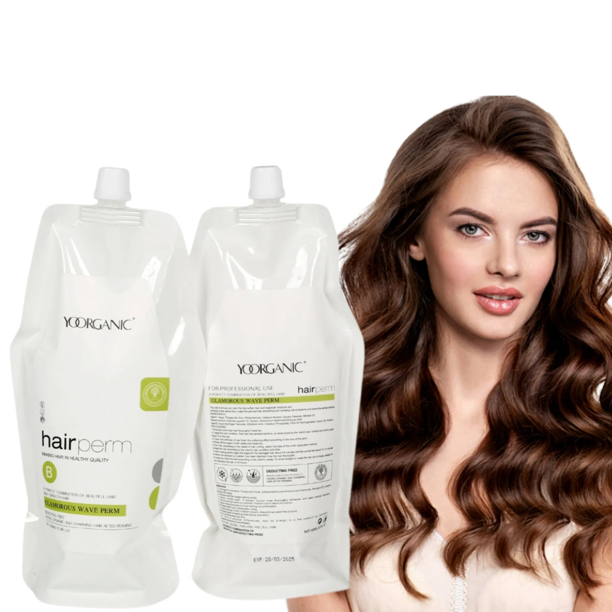 Professional Organic Wave Natural Curly Hot Hair Perm Curling Wavy Hair Permanent Long Lasting Perm Cream