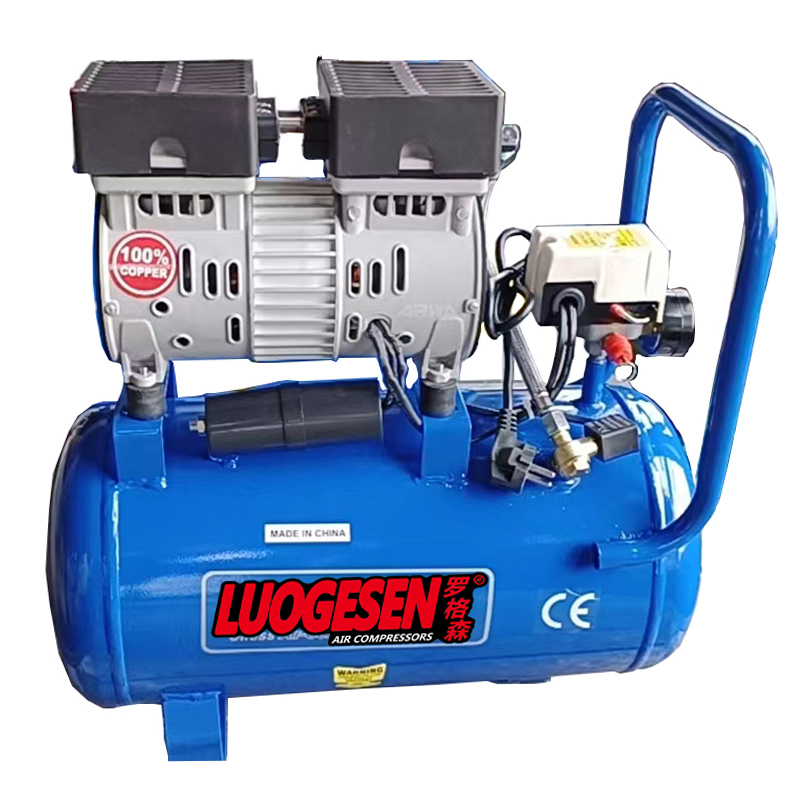 Безмасляный поршневой воздушный компрессор высокого давления 600Вт 30л