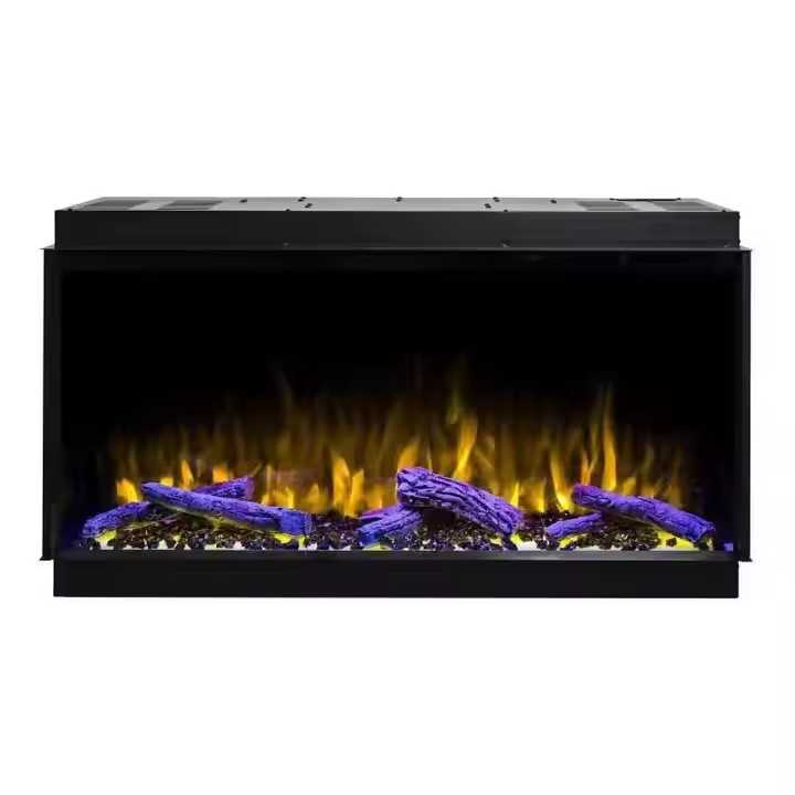 High-Quality 40-Inch 1/2/3 Side Available Insert Use Electric Fireplace
