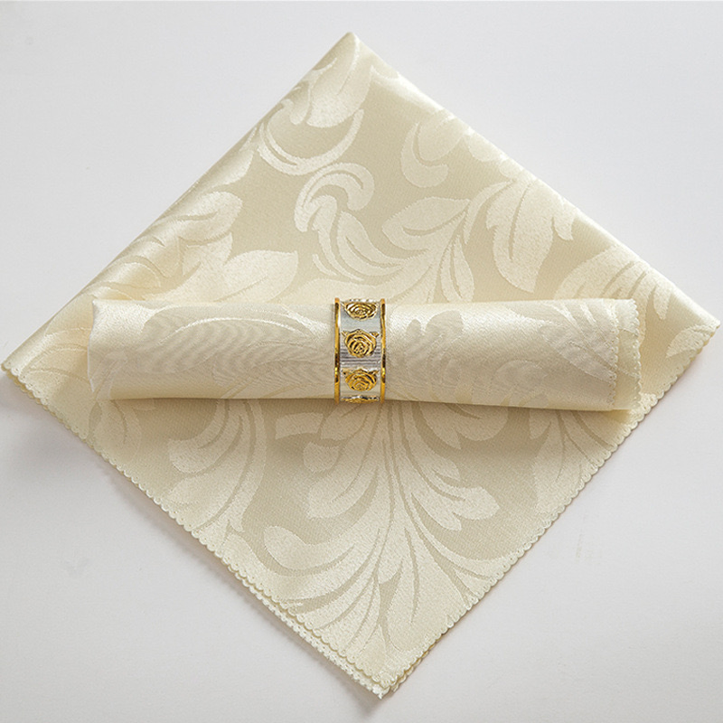 Satin Tablecloth Fold Dinner Napkin Napkin Set Wedding Napkins
