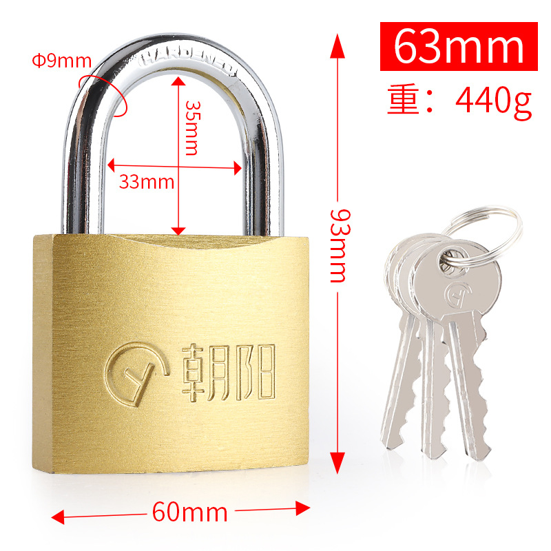 Thick Imitation Copper Door Padlock
