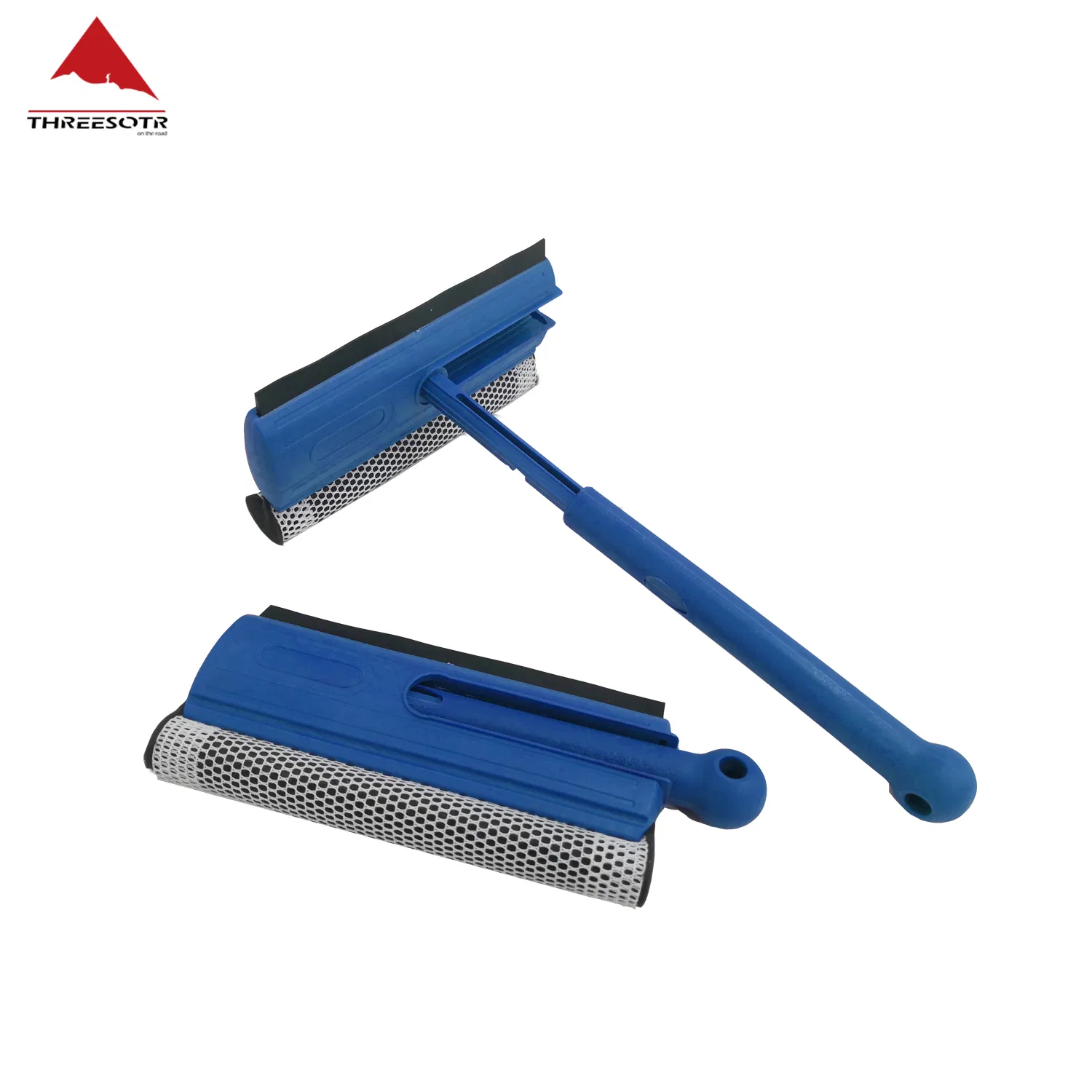 Blue 8" Compact Folding Window Squeegee