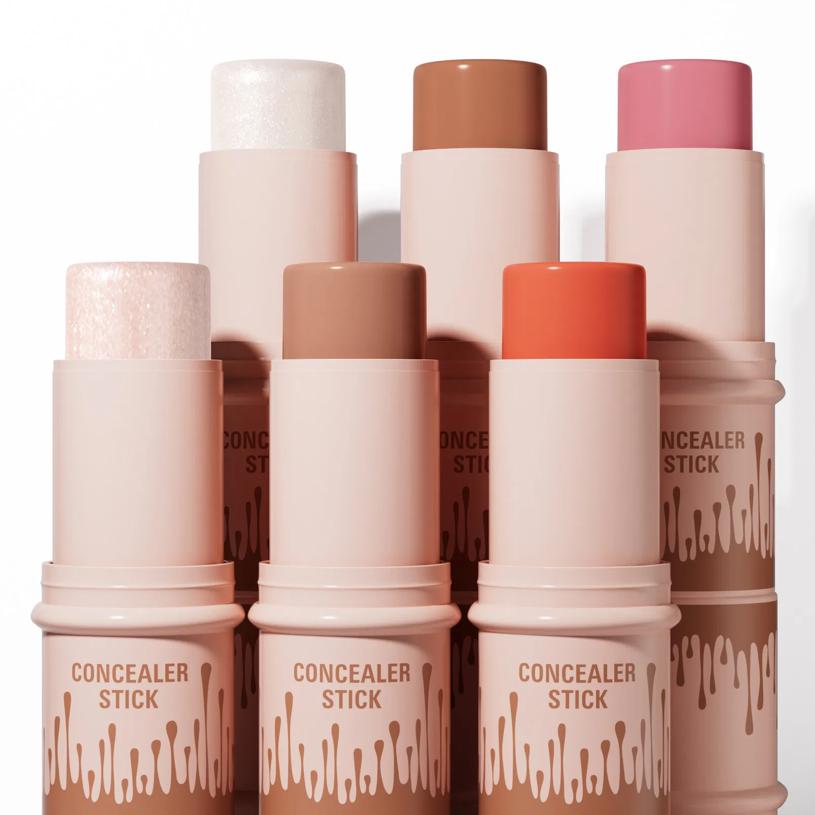Customize Logo Smoothing Bronzer Contour Waterproof Organic Cream Full Coverage Vegan Makeup Contour Concealer Sticks