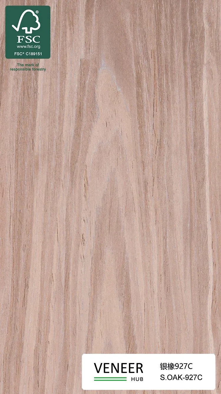 Natural Grey Oak Veneer for Decorative Paneling
