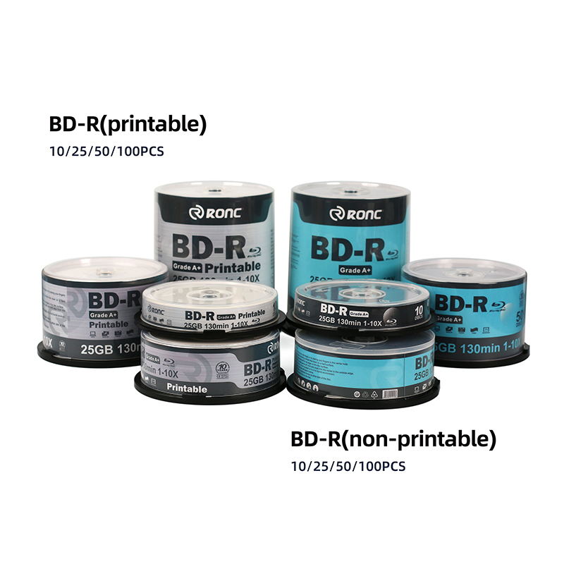 Blu-Ray DVD+R Burn Music Blank с упаковкой Cake Box