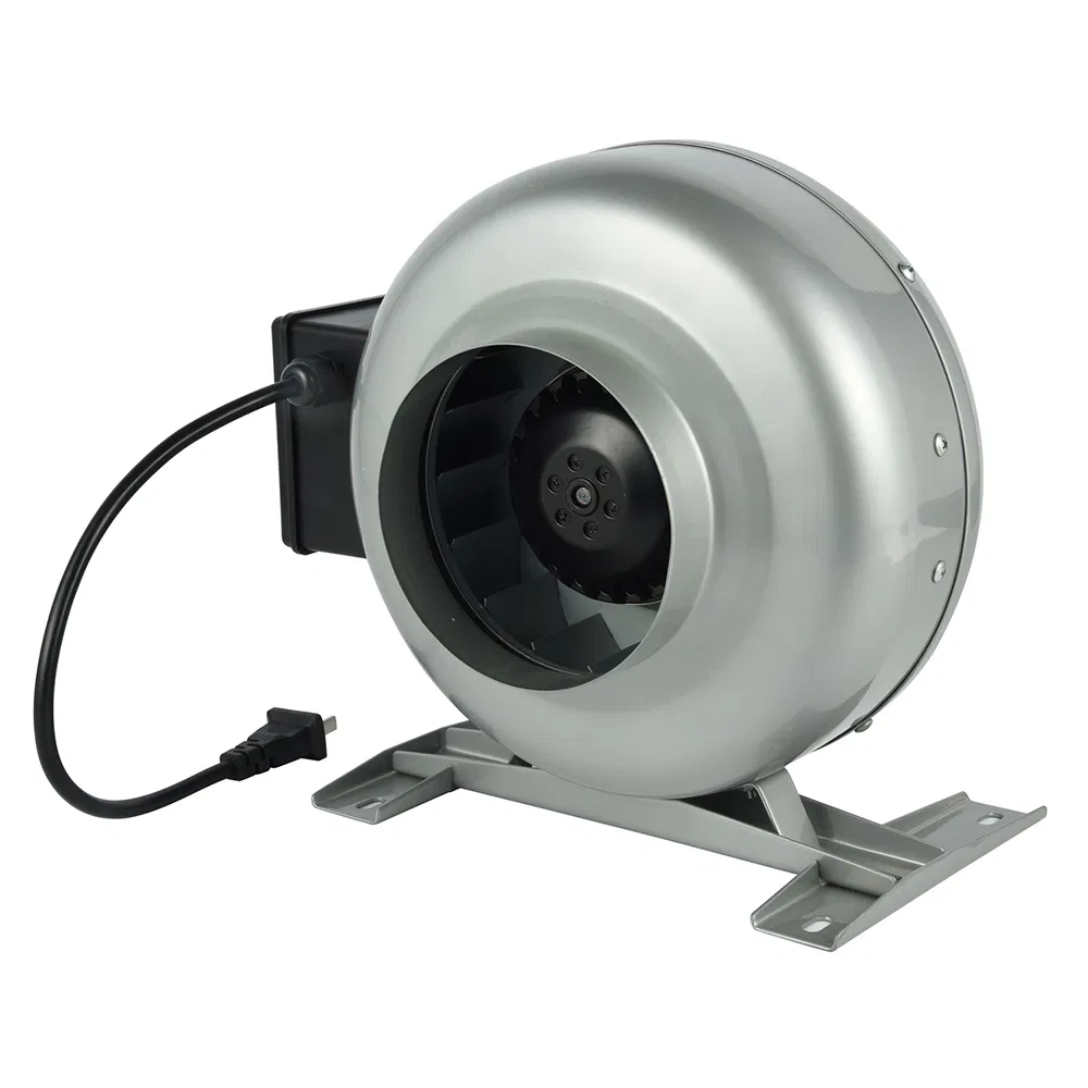 Kironmotor 200mm 220/230V Galvanized Plate Housing in-Line Duct Fan Ventilation Duct Fan