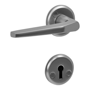 Internal Door Handles, Set of Internal Door Handles Aluminium, Satin Chrome Color