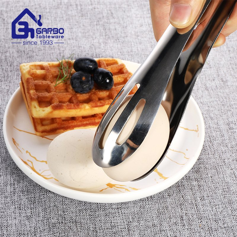 Home Use Kitchenware Cheap Price 201 Stainless Steel Multifunctional Tongs for Food Serving Kitchen Tools Barbeque Tongs