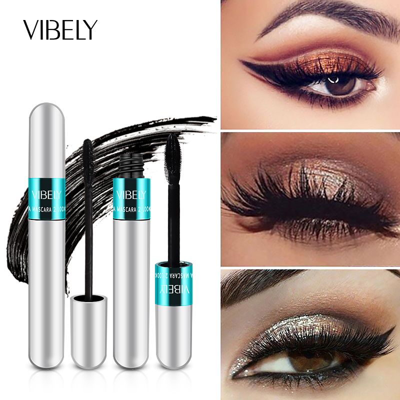 Private Label 2-in-1 Quick Dry Lasting Eyelash Thick Curling 4D Mascara
