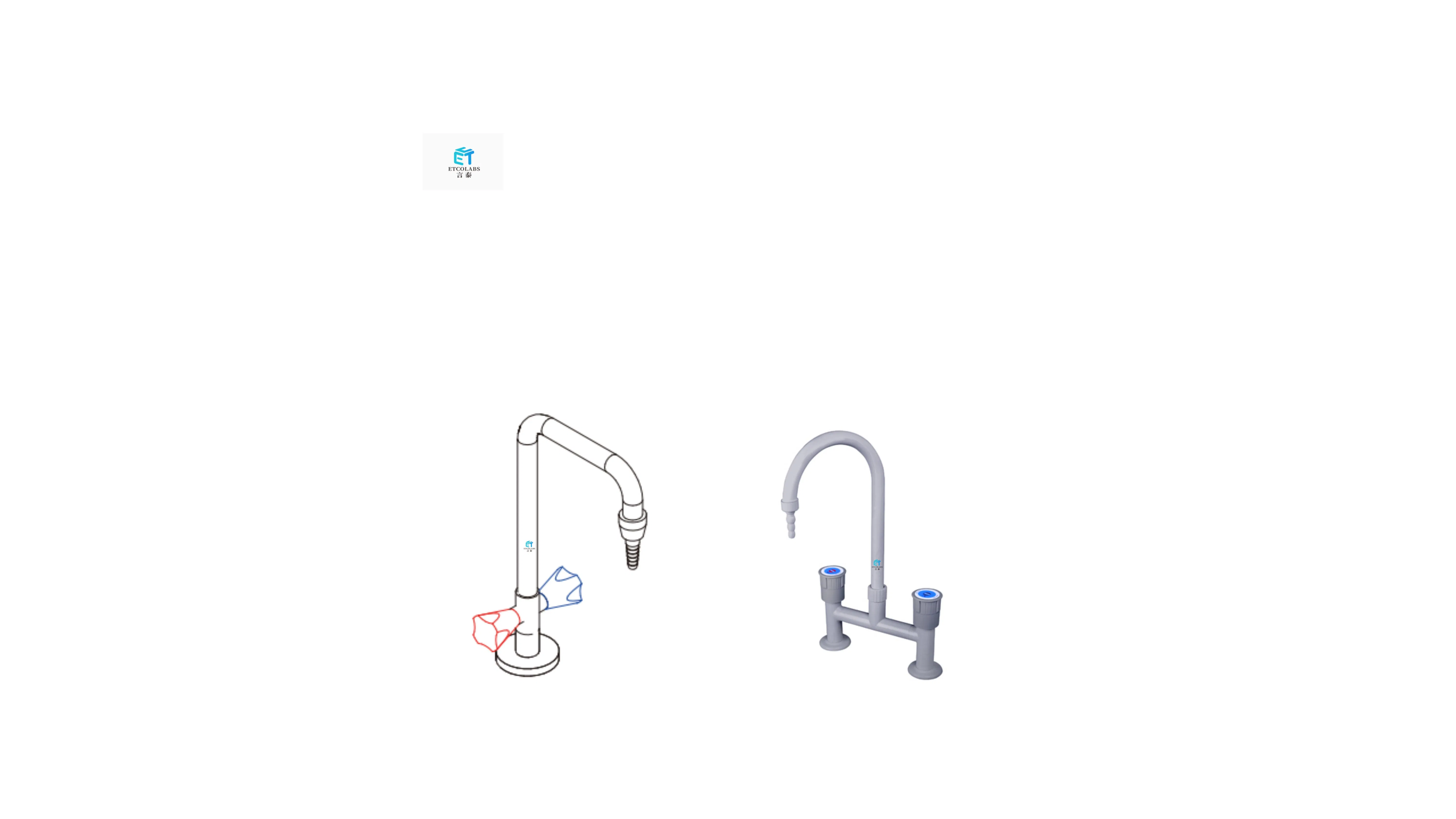 Лабораторный кран из нержавеющей стали с одним выходом