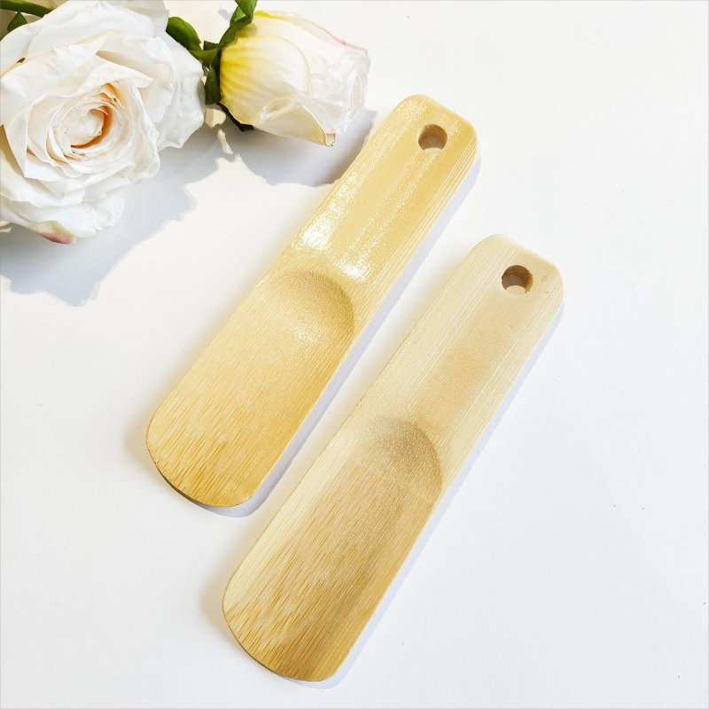 Customizable Eco-Friendly Short Handle Smooth Wooden Shoe Horn Shoe Helper