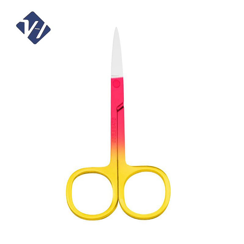 High Quality Stainless Steel Eyelash Extension Scissors with Private Label Multi Color