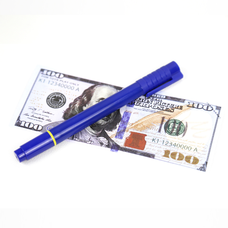 DC-798 Porket Portable Money Detector Pen Water-Based for Most Currencies Fake Money Checker and Counterfeit Pen