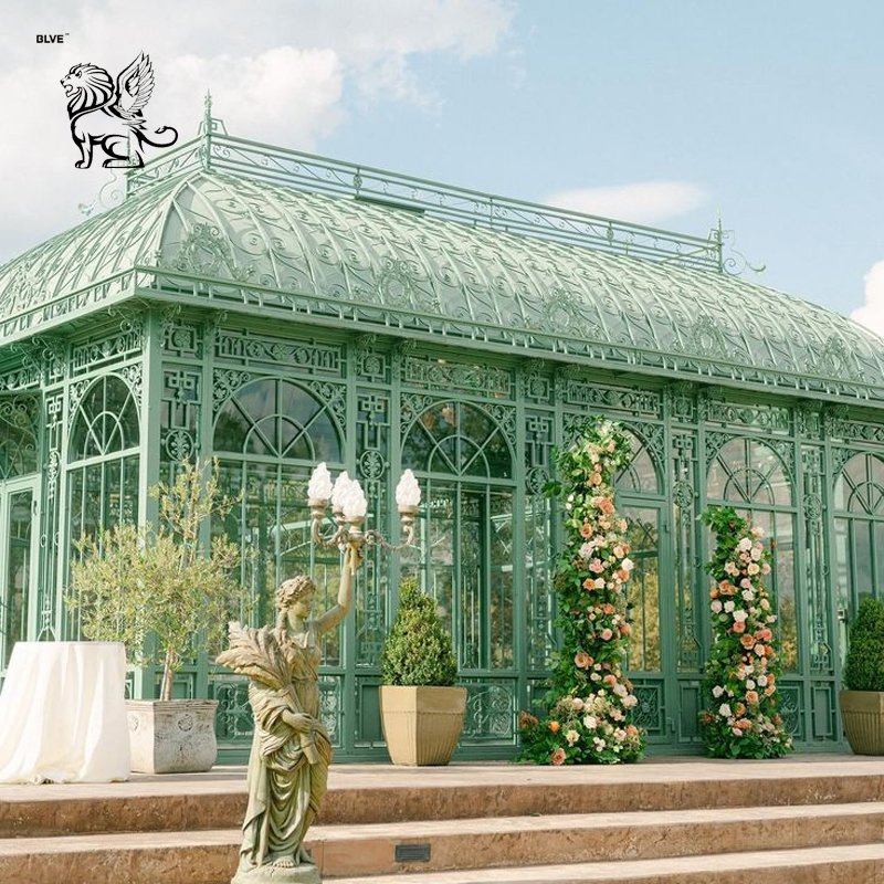 18m*48m*H6m Luxury Outdoor Garden Large Greenhouse Wrought Iron Gazebo Decoration Wedding Decoration Sunroom