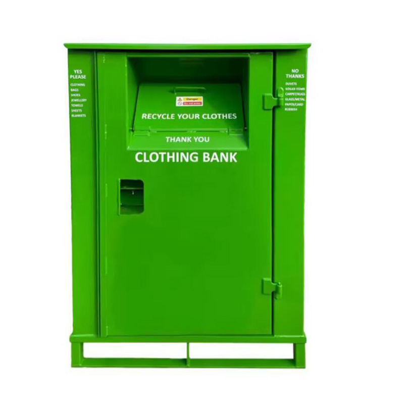Металлический контейнер для сбора одежды, разноцветный