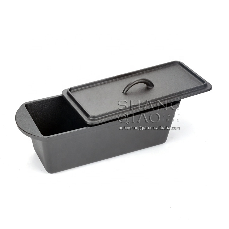 Чугунная форма для хлеба с крышкой, 35 см