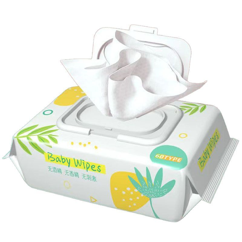 Bamboo Biogradable Soft Thick Skincare Non-Wavens Baby Wet Wipes Wet Tissues