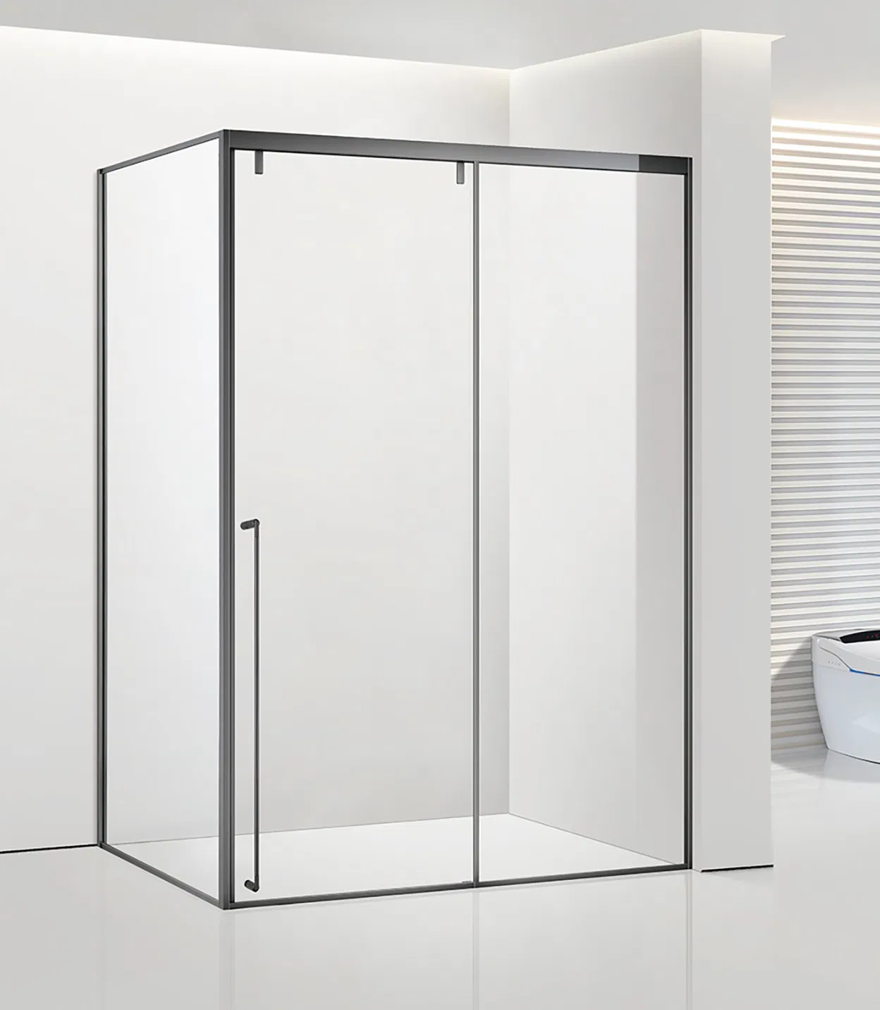 New Fashion High Quality Modern Bathroom Glass Shower Door with Seal Strip