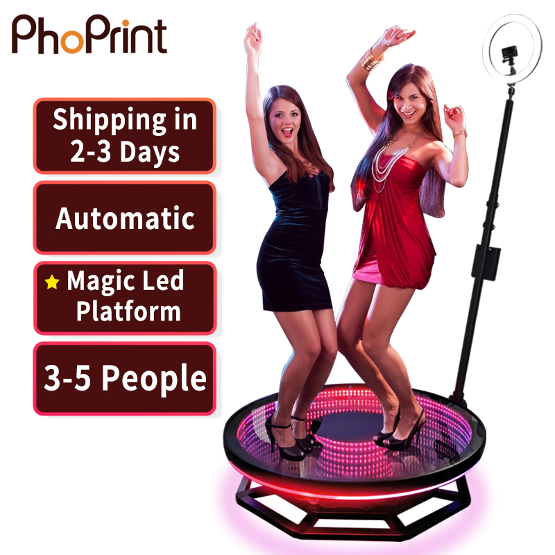 Automatic 100cm Spinner Photo Booth 360 Video Camera Bundle Selfie 360 Photo Booth