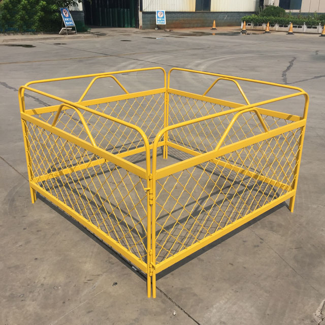 Removable Barrier Temporary Barrier Manhole Guard Rail Fence Protect Your Work Area