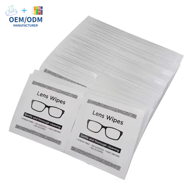 Individually Eyeglasses Wrapped Eye Glass Clean Wipes 50PCS Anti Fog Lens Wipes Eye Glasses Lens Clean Cloth