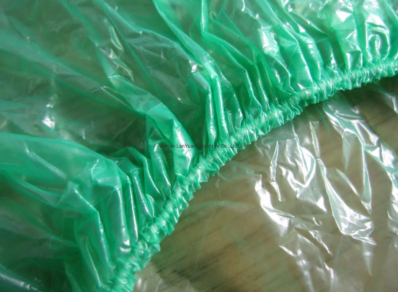 CPE Shoecover Dispenser Disposable PE Plastic Waterproof Shoe Cover with Green Golor