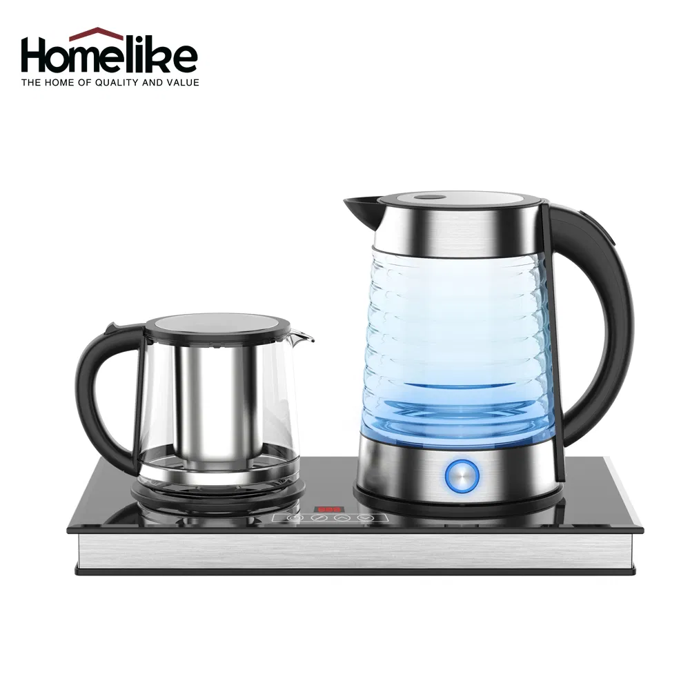 Kitchen Custom Automatic Electric LED Display Coffee and Tea Kettle Tray Set