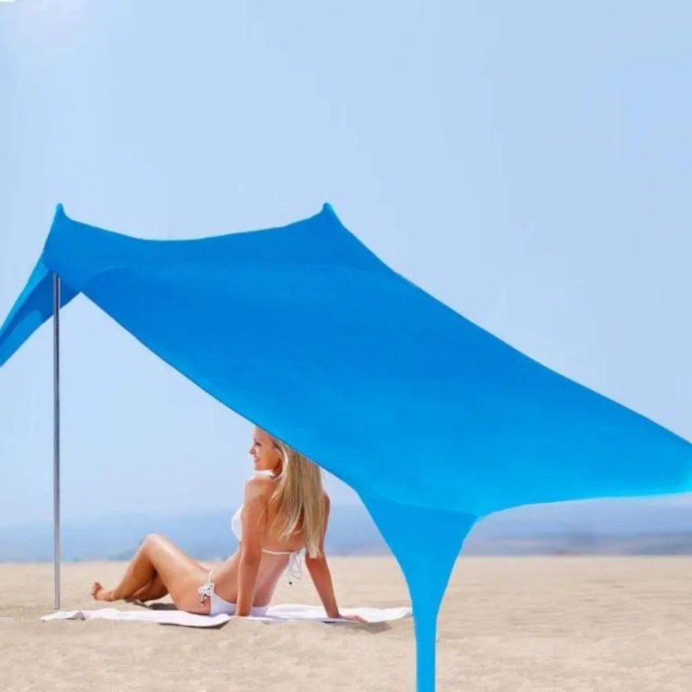 Pool Shade Sail Lightweight Tarp Canopy Tents with Sand Shovel Bl19268