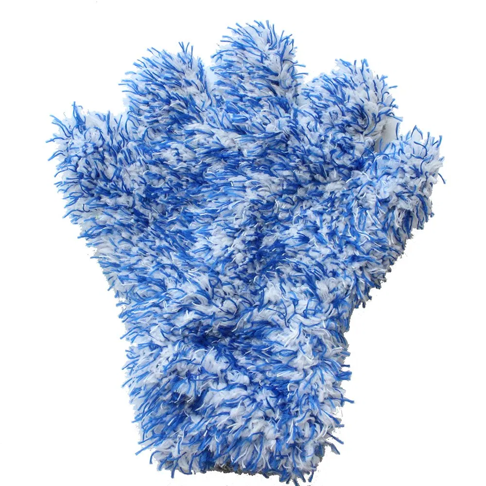 Shineopen Five-Finger Coral Fleece Microfiber Wash Mitt for Car Detailing Madness Car Wash Gloves Ultra Absorbent Microfiber Mitt